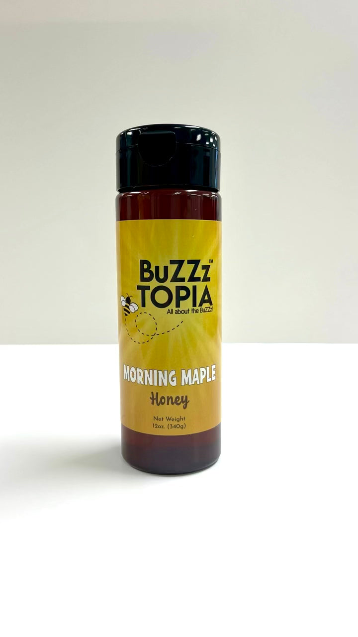 BuZZzTOPIA® MORNING MAPLE HONEY 12OZ FLIP TOP